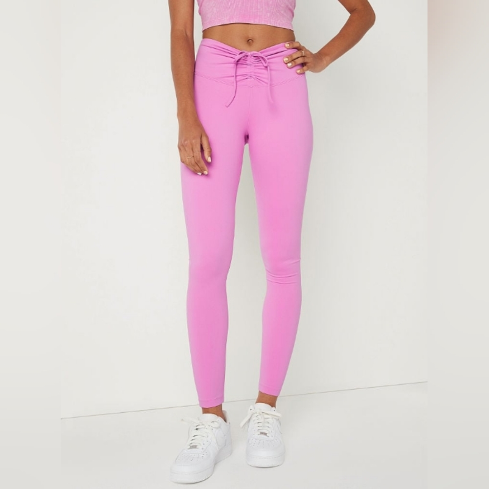 PINK Victoria's Secret Adjustable Waist Ruched Leggings